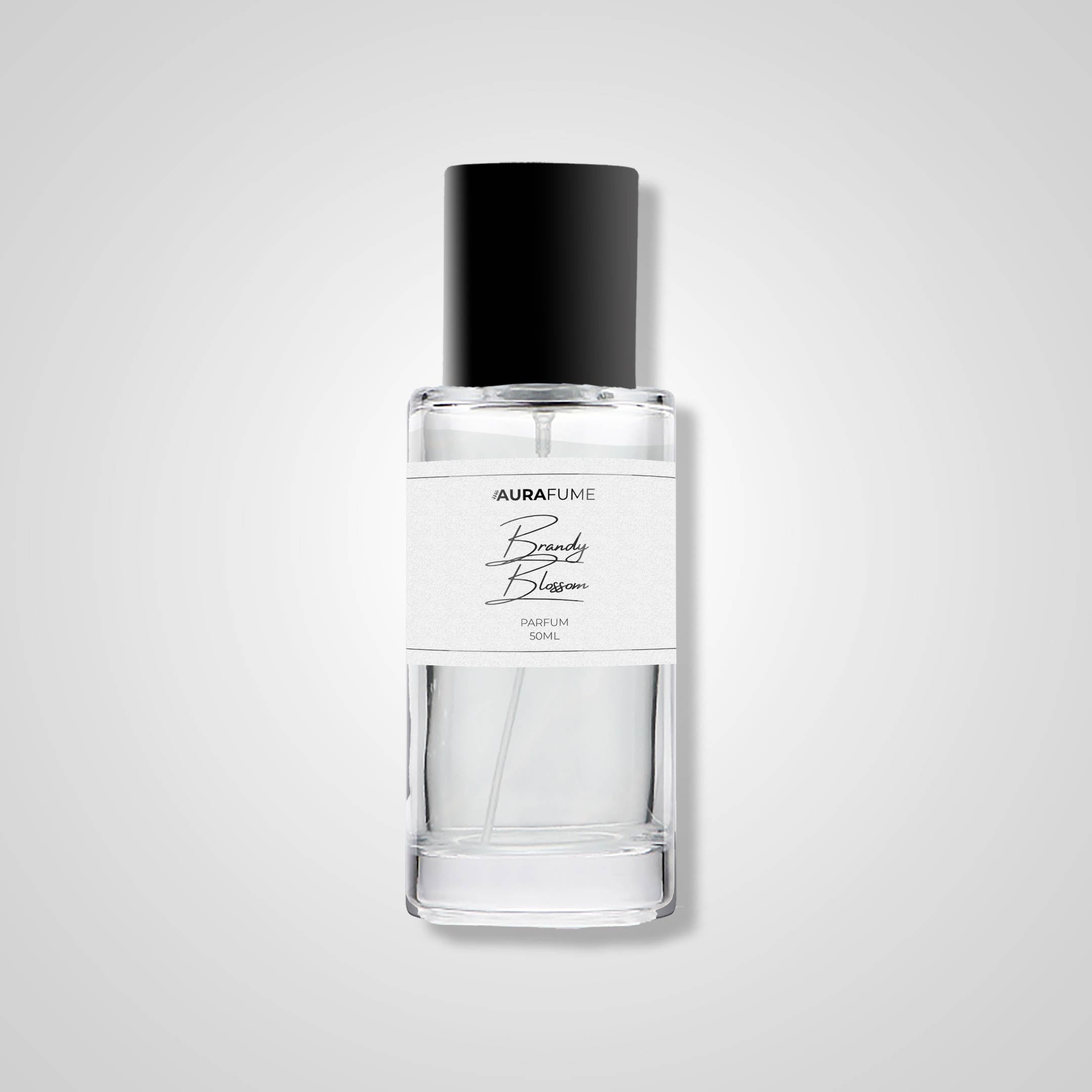 The Aurafume Brandy Blossom Parfum 50ML bottle.